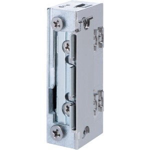 Gâche électrique à larder étanche profil étroit sans découpe à rupture 12 Vcc