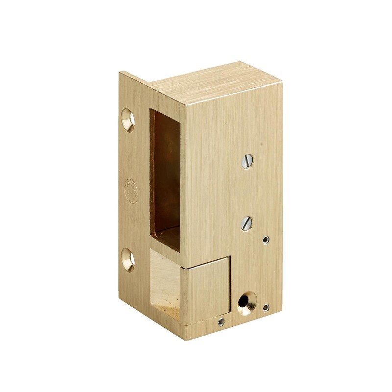 Gâche électriques en applique - bronze pour serrures horizontales n°2 hauteur 98 mm