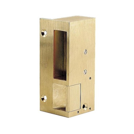 Gâche électriques en applique - bronze pour serrures verticales n°3 hauteur 120 mm