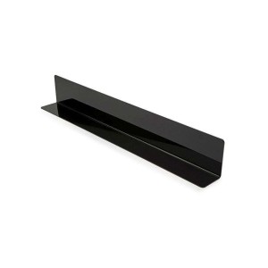 Séparation vitrine noir 80x120x500 mm profil en L