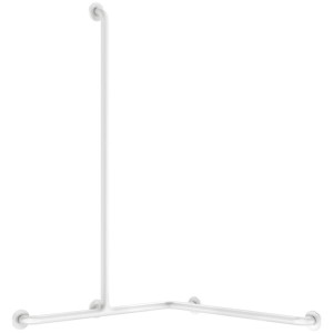 Barre de douche d'angle pour siège douche 32 mm nylon blanc - DELABIE