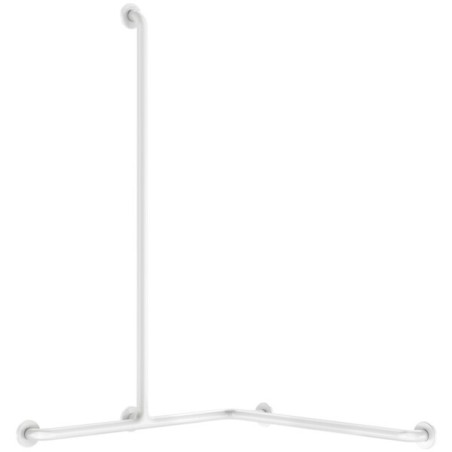 Barre de douche d'angle pour siège douche 32 mm nylon blanc - DELABIE