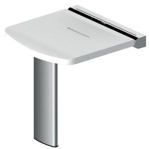 Siège de douche rabattable Onyx compact blanc - AKW