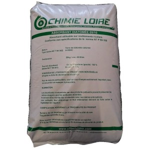 Absorbant minéral à base de terre de diatomée calcinée