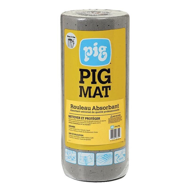 Absorbant PIG MAT très résistant avec 8 couches 100% polypropylène