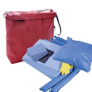 Kit absorbant d'intervention d'urgence Kit hydrocarbures