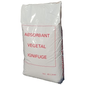 Absorbant végétal ignifugé en sac de 40 litres