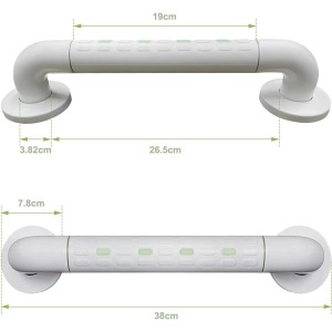 Barre D'appui WC en inox avec Fluorescence Barre D'appui WC en inox avec Fluorescence