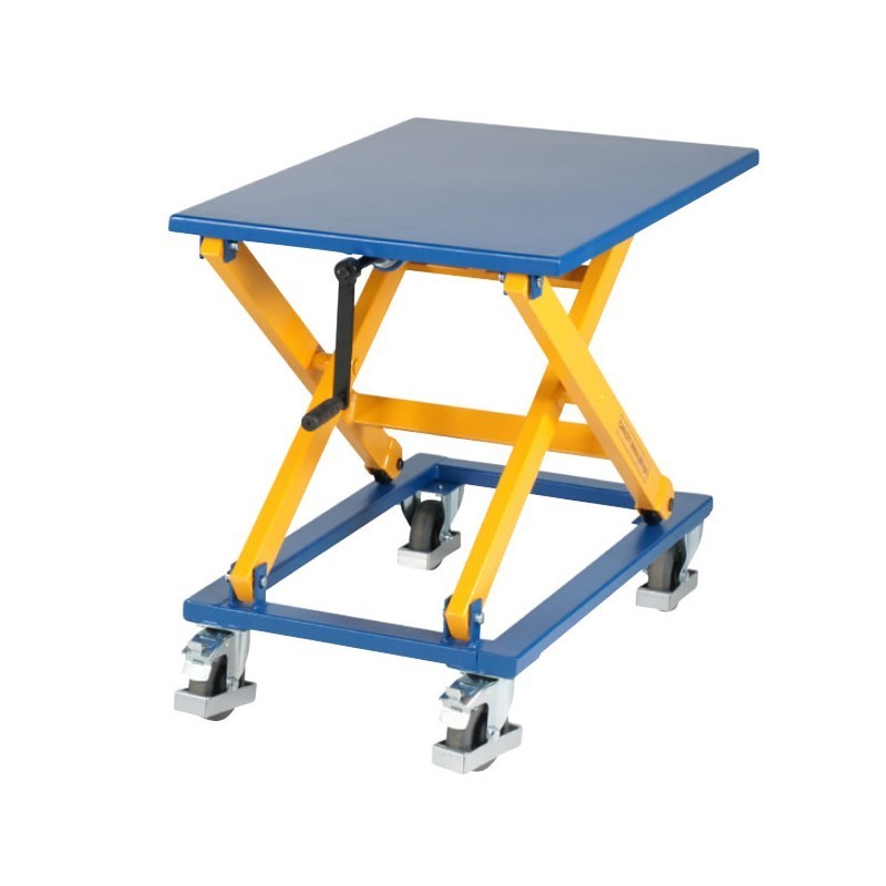 Table élévatrice mobile hauteur réglable à la main 300 kg