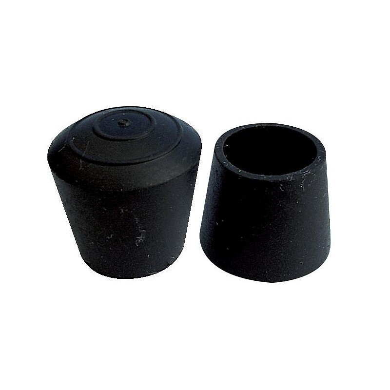 Embouts enveloppants en caoutchouc noir