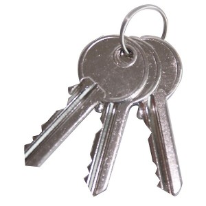 Cylindre double de sûreté en laiton nickelé