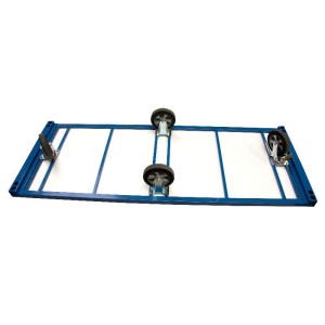 Plateau industriel pour charges lourdes 2000 x 1000 mm roues losange 1200 kg