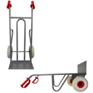 Diable acier tablier droit poignées ouvertes à chargement vertical et horizontal 250 kg Diable acier tablier droit poignées ouvertes à chargement vertical et horizontal 250 kg