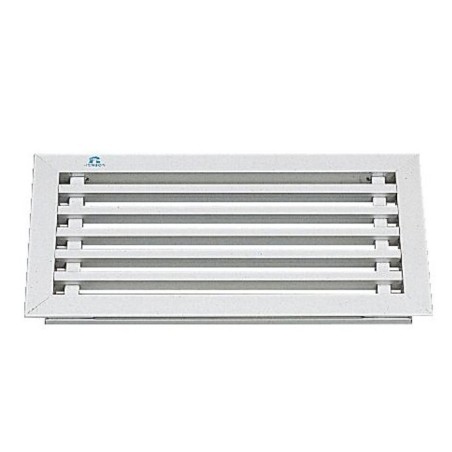 Grille cache-radiateur 394 aluminium anodisé naturel entretoise longueur 200mm - RENSON
