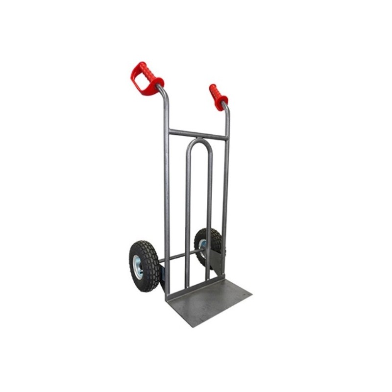 Diable acier tablier droit poignée ouverte 250 kg Diable acier tablier droit poignée ouverte 250 kg