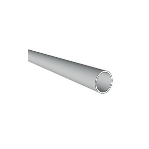 Tube rond aluminium satiné argent longueur 3 m