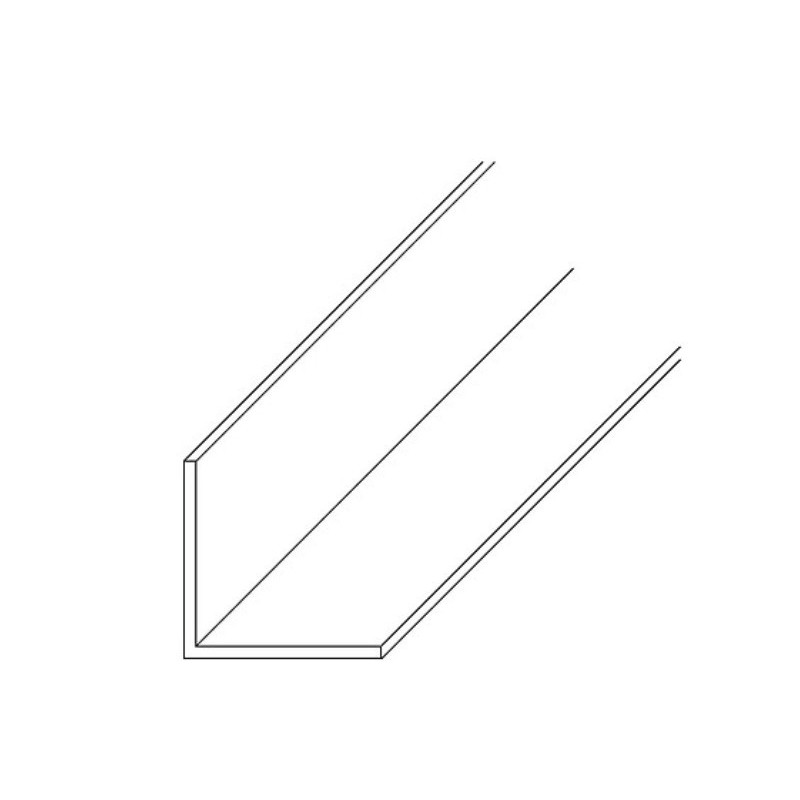 Profils L en PVC blanc longueur 2,6m