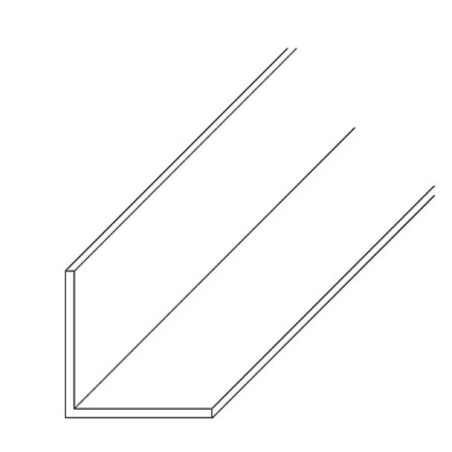 Profils L en PVC blanc longueur 2,6m
