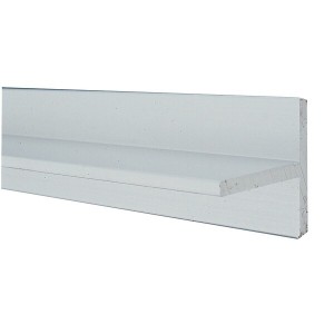 Profil T aluminium argent satiné longueur 4m 20x20x1,5mm