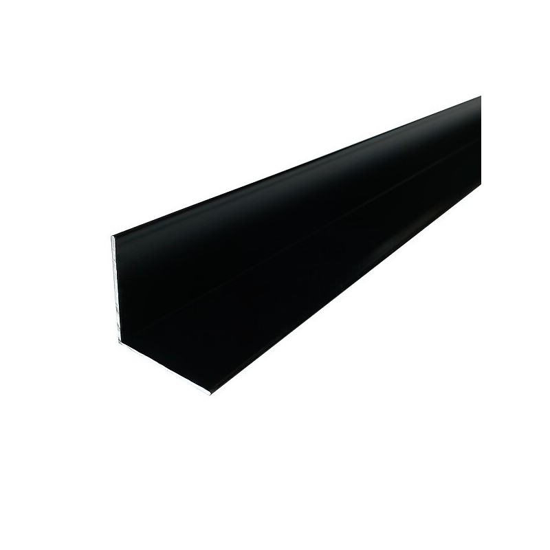 Cornière Aluminium égale laqué noir RAL 9005 mat