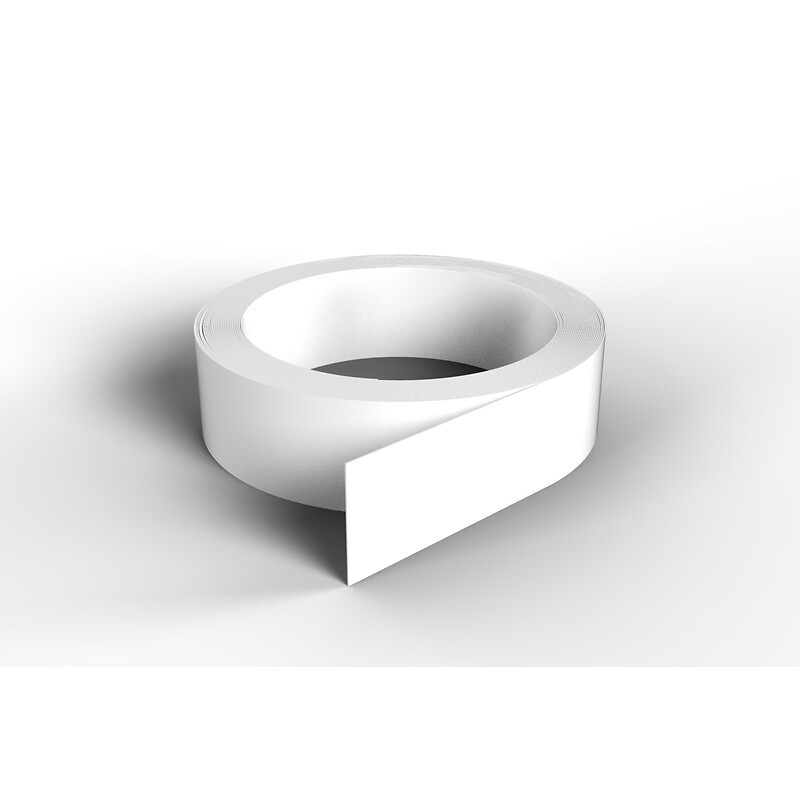 Profil PVC de finition adhésif 10 m Smart profile plat 30 x 4 x 10 mm finition blanc