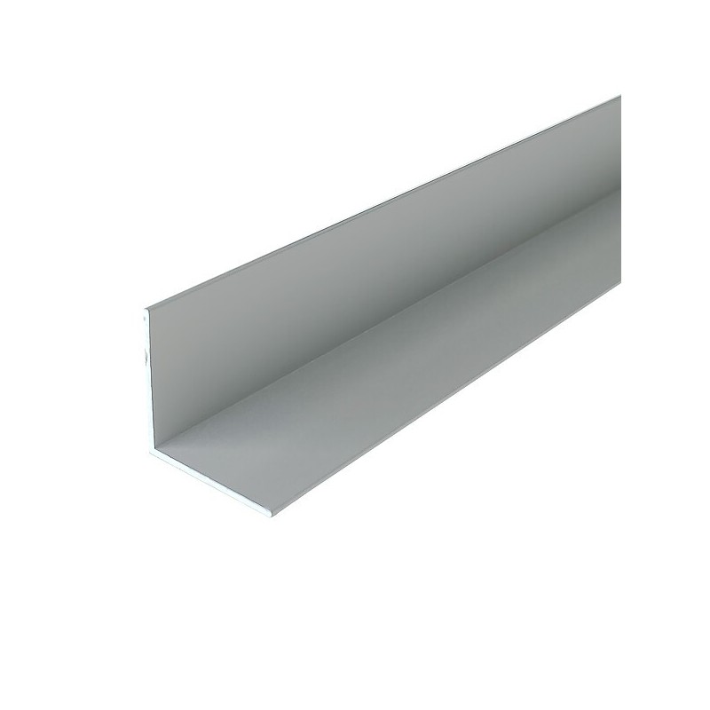 Cornière Aluminium égale anodisé argent longueur 4 M - Atrius