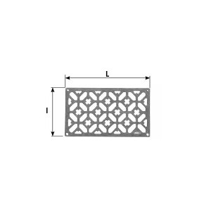 Grille ventilation rectangulaire en fonte - TORBEL