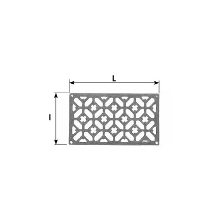 Grille ventilation rectangulaire en fonte - TORBEL