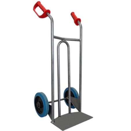 Diable acier avec tablier incurvé et poignées de garde 250 kg