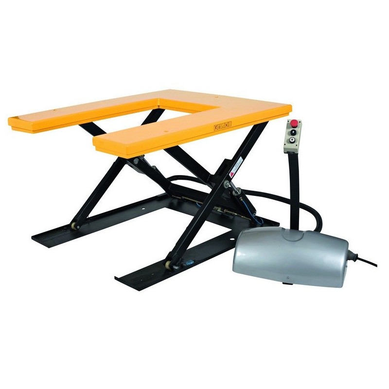 Table élévatrice électrique plateau en U 1000 kg