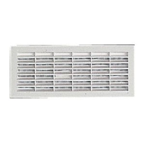 Grilles de ventilation rectangulaires à encastrer 84 x 230 mm - avec moustiquaire - NICOLL