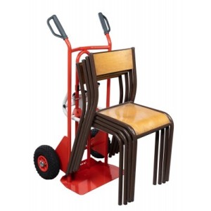 Diable porte chaises 250 kg roues gonflables