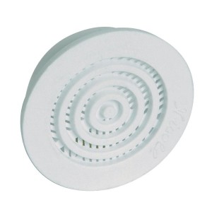 Grille de ventilation contre-cloison ronde à encastrer avec moustiquaire - NICOLL