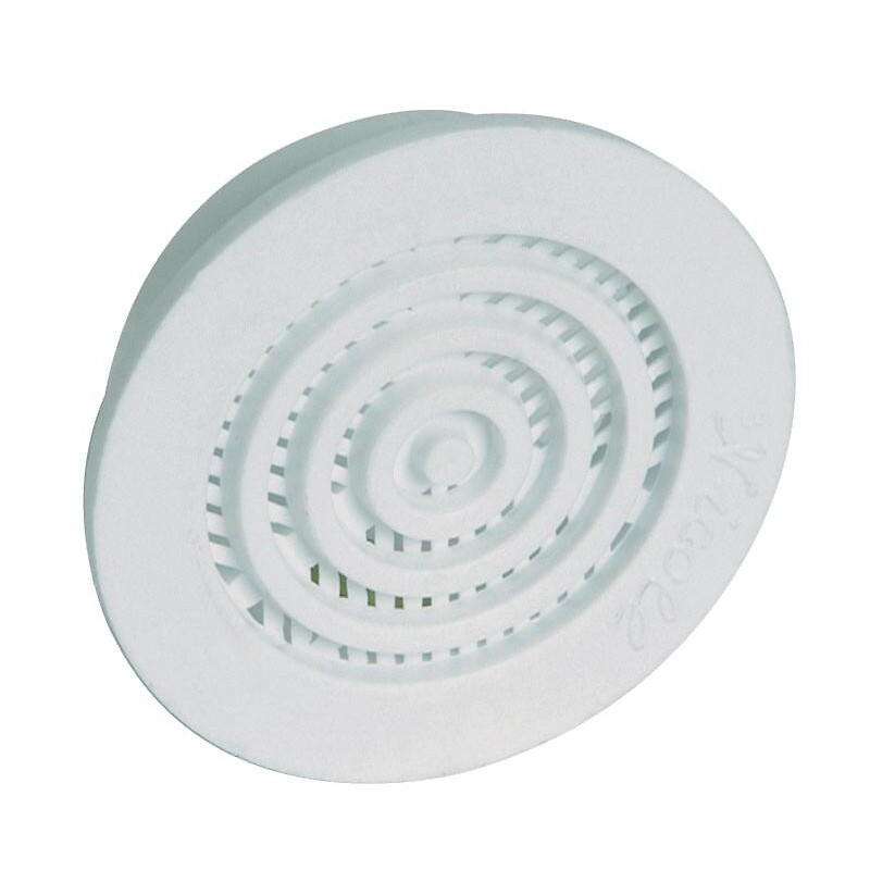 Grille de ventilation contre-cloison ronde à encastrer avec moustiquaire - NICOLL