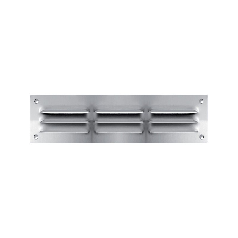 Grille de ventilation à persiennes aluminium anodisé