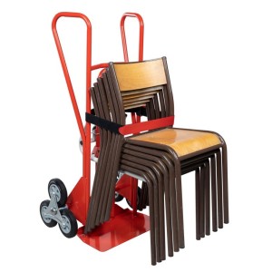 Diable porte chaises 250 kg avec roues escalier