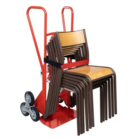 Diable porte chaises 250 kg avec roues escalier