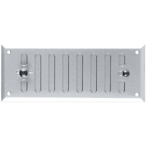 Grille d'aération plate métallique réglable 175 x 70 mm