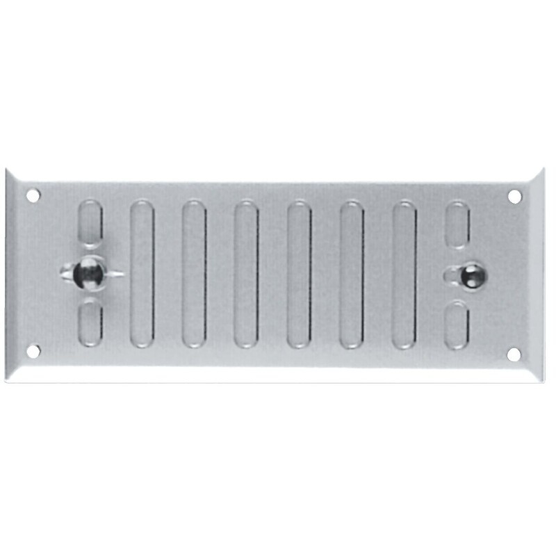Grille d'aération plate métallique réglable 175 x 70 mm