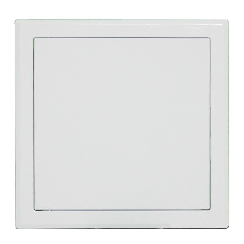 Trappe de visite en tôle acier zingué laqué blanc