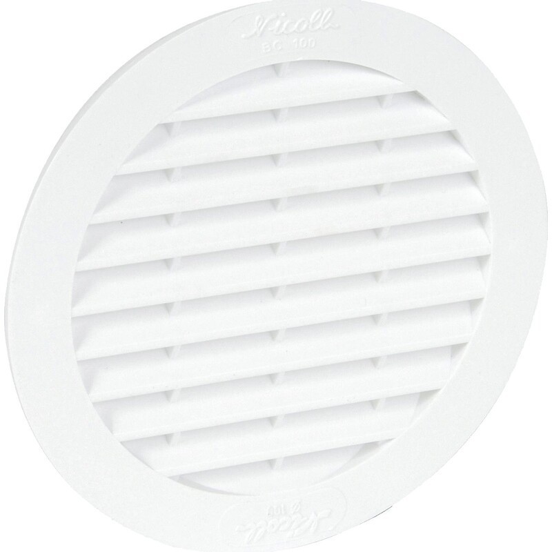 Grille aération ronde pour tuyau fibrociment type BC135 - NICOLL
