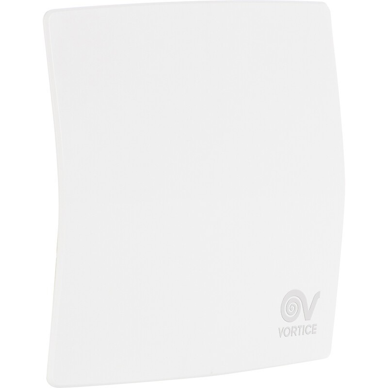 Façade pour extracteur Evo design blanche lisse 100 mm - AXELAIR