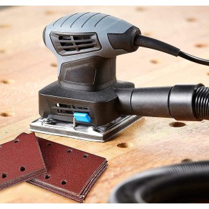 30 feuilles abrasives 93 x 185 mm - Papier abrasif carré auto-agrippant 8 trous 30 feuilles abrasives 93 x 185 mm - Papier abrasif carré auto-agrippant 8 trous