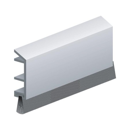 Plinthe en applique à brosse spéciale baie coulissantes type PDS – B coloris blanc - ELLEN