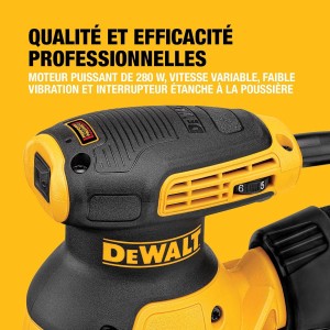 Ponceuse excentrique sans fil XR 18V Brushless, 125mm - DEWALT