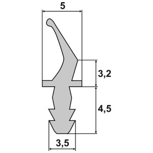 Joint adhésif mousse EPDM étanche pour rainure 3 mm