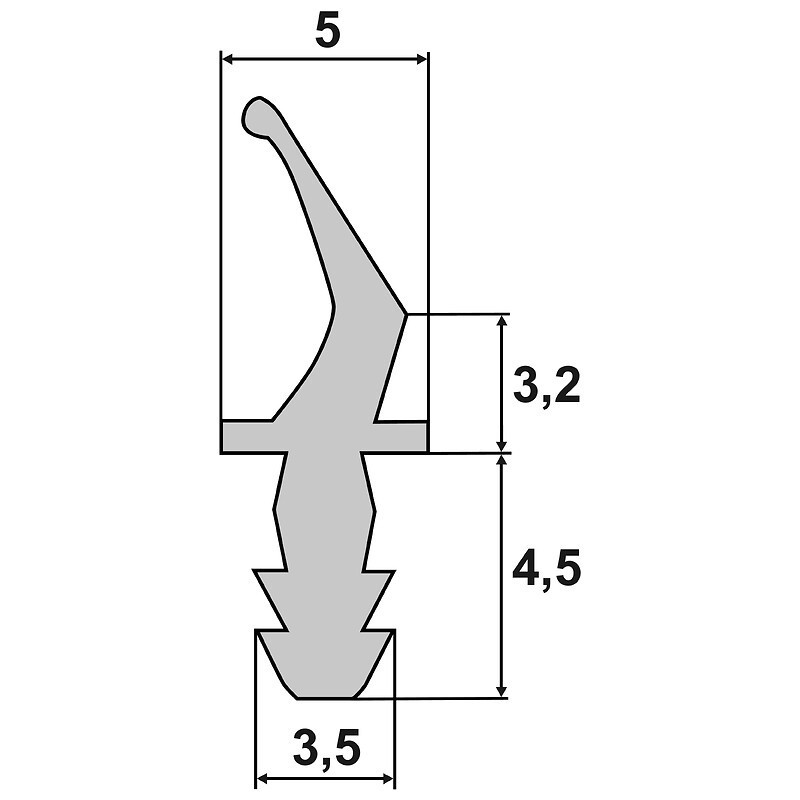 Joint adhésif mousse EPDM étanche pour rainure 3 mm
