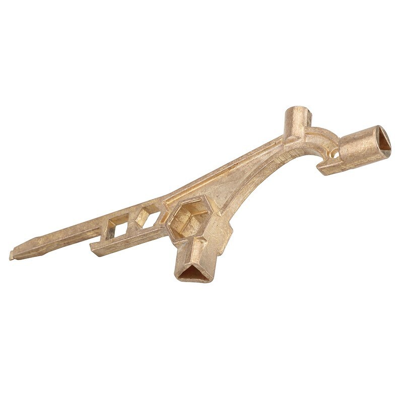 Clé tricoise multifonction en cupro-aluminium 11 fonctions - COUILLET