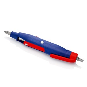 Clé forme stylo pour armoires de commande et systèmes de fermeture type batteuse avec embouts de vissage - KNIPEX