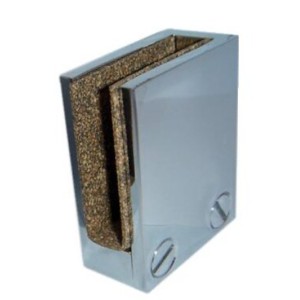 Pince à glace contreplaque laiton chromé - modèle gauche - MOD